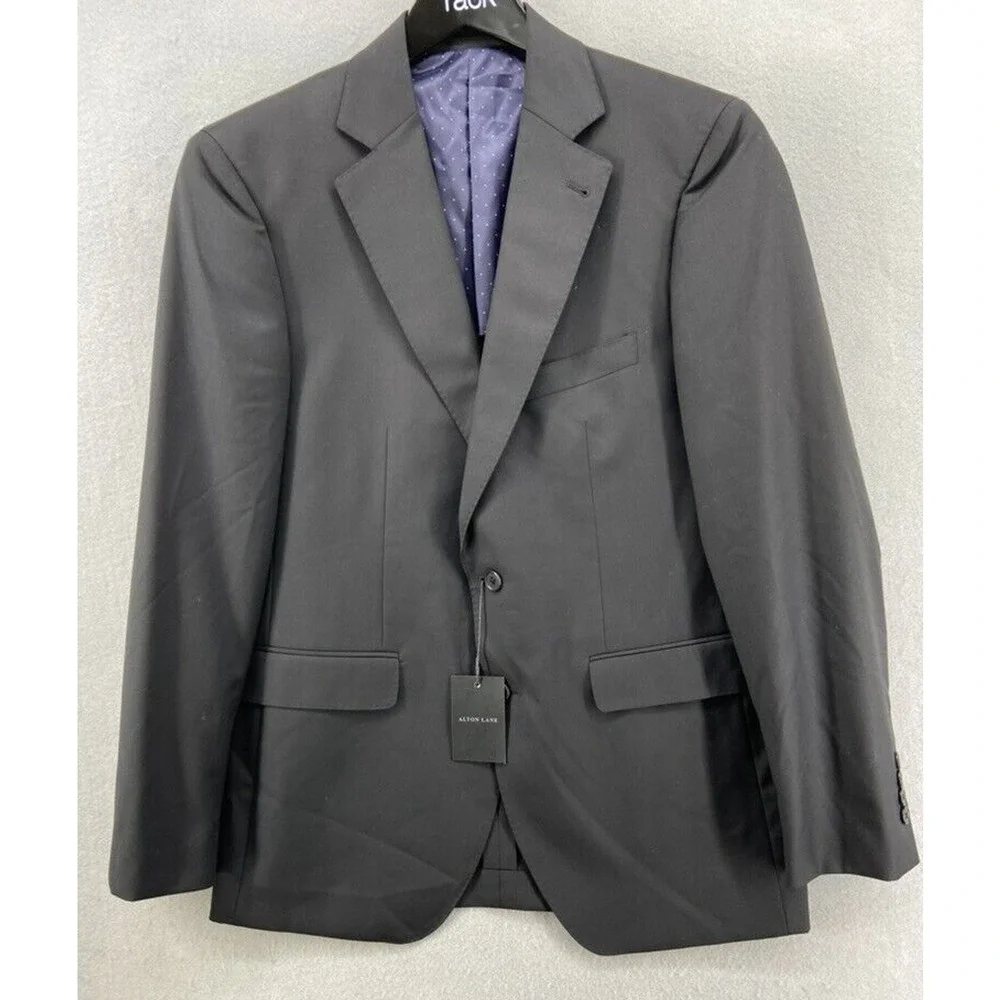 NWT Alton Lane Blazer Jacket Mens Size 40R Gray Notch Single Breasted Lined